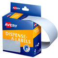 Avery White Dispenser Labels Rectangle 76 x 27mm 180 Pack