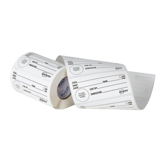 Avery Shelf Life Food Labels 103 x 47mm, 500 Per Roll