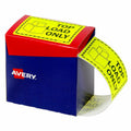 Avery Top Load Only Labels Fluoro Yellow 99.6 x 75mm Roll 750