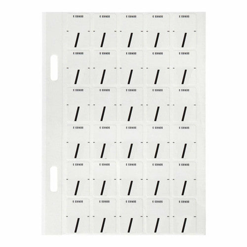 Avery Forward Slash Top Tab Colour Coding Label 20 x 30mm White 150 Pack