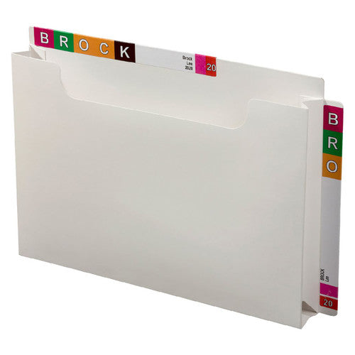 Avery White Twin Tab Pocket Foolscap 40 mm Expansion 10 Pack