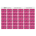 Avery 21 Side Tab Year 2021 Code Label 25 x 38mm Magenta 180 Pack
