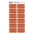 Avery 23 Side Tab Year 2023 Code Label 25 x 38mm Dark Orange 180 Pack