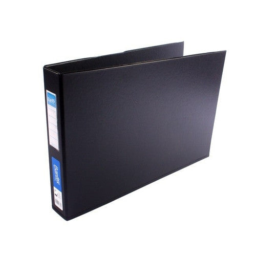 Bantex A3 Landscape Ring Binder 3D 38mm Black Box of 6