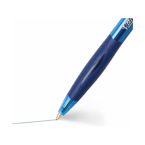 BIC Atlantis Original Retractable Ballpoint Pen Medium Blue Box of 12
