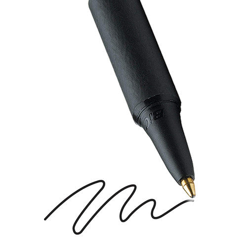 BIC SoftFeel Retractable Ballpoint Pen Medium Black Box of 12