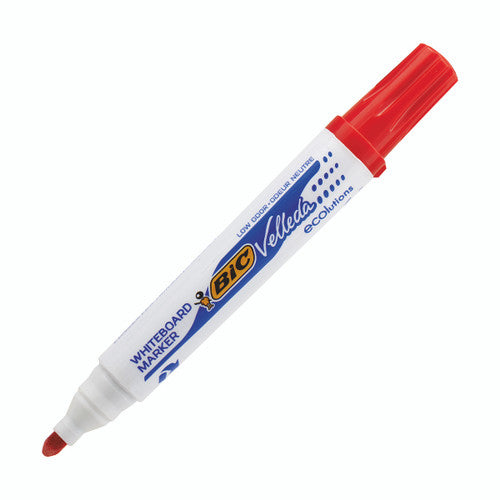 BIC Velleda 1701 Bullet Tip Whiteboard Marker Red Box of 12