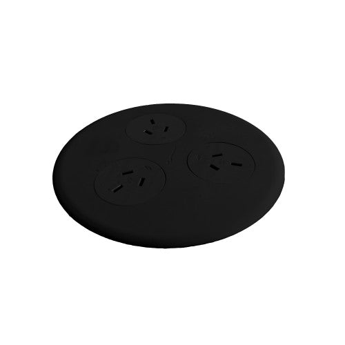 Rapidline Blinky 3 GPO 3 Pin Lead Black
