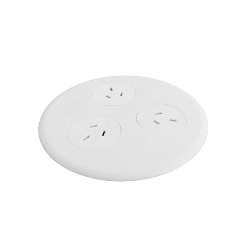 Rapidline Blinky 3 GPO 3 Pin Lead White
