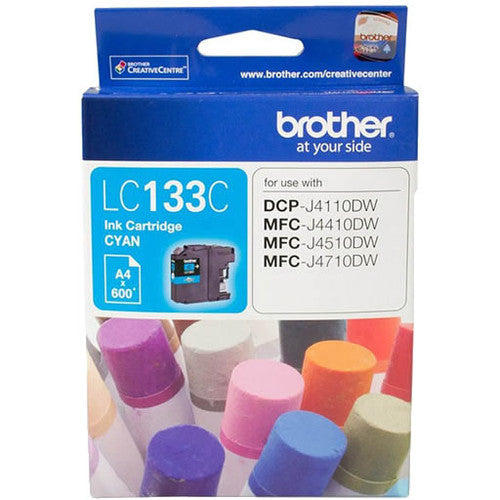 Brother LC133C Ink Cartridge 600 Pages Cyan