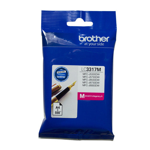 Brother LC3317M High Yield Ink Cartridge 550 Pages Magenta