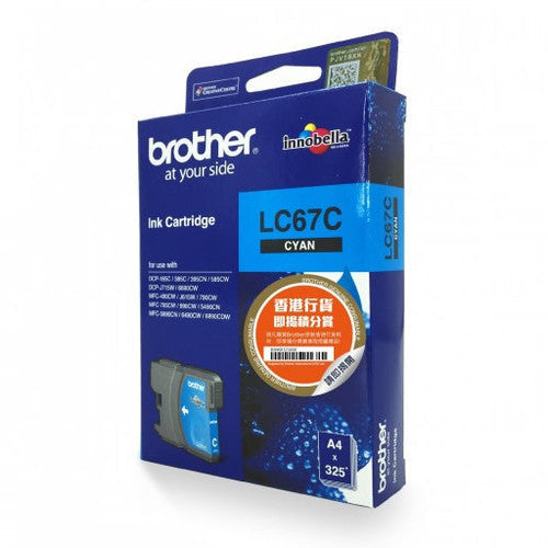 Brother LC67C Ink Cartridge 325 Pages Cyan