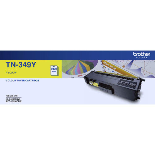 Brother TN349Y Super High Yield Toner Cartridge 6000 Pages Yellow