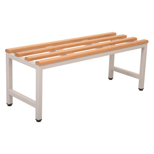 Rapidline Single Sided Bench Seat 1000 x 360 x 400mm Light Oak / Silver Grey