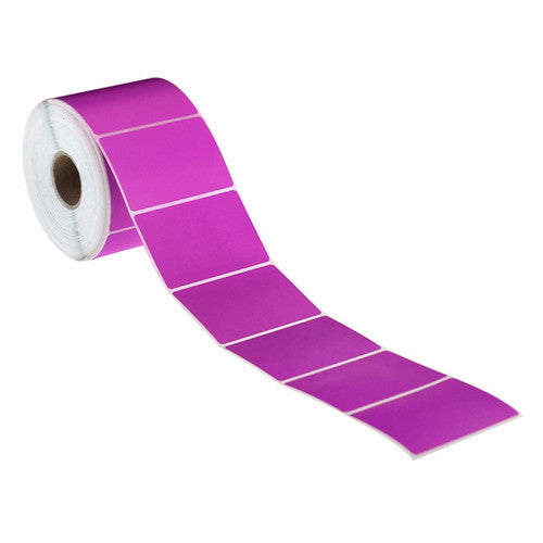 Bala Direct Thermal Labels Permanent Adhesive Perforated 85 x 80mm Pink Roll of 1000