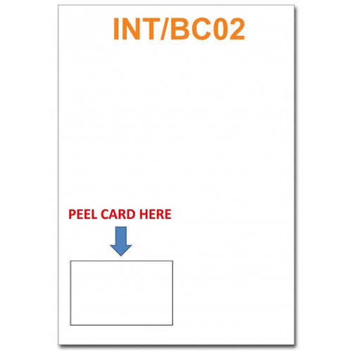 Bala Integrated Business Cards 86 x 54mm Left Corner Pack of 100 Sheets