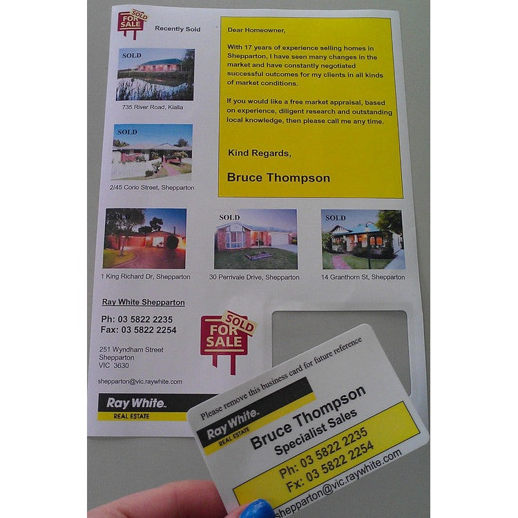 Bala Integrated Business Cards 86 x 54mm Left Corner Pack of 100 Sheets
