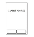 Bala Integrated Labels 130x65 / 70x65mm Pack of 500 Sheets