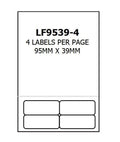 Bala Integrated Labels 95 x 39mm Pack of 500 Sheets