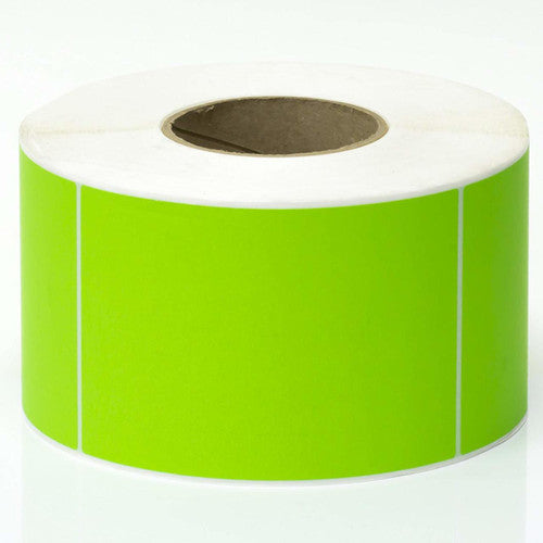 Bala Thermal Transfer Labels Fluoro Green 100 x 150mm Perforated Roll of 1000