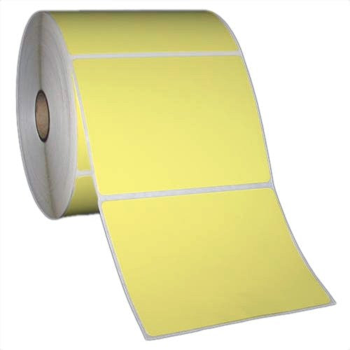 Bala Thermal Transfer Labels Removable Perforated 90x24mm Yellow Roll of 2000