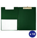 Bantex A4 Clipfolder Standard PVC Green Box of 10