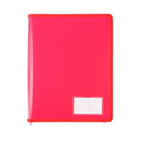 Bantex A4 Zipper Binder 2D 25mm Melon