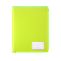 Bantex A4 Zipper Binder 2D Ring 25mm Lime
