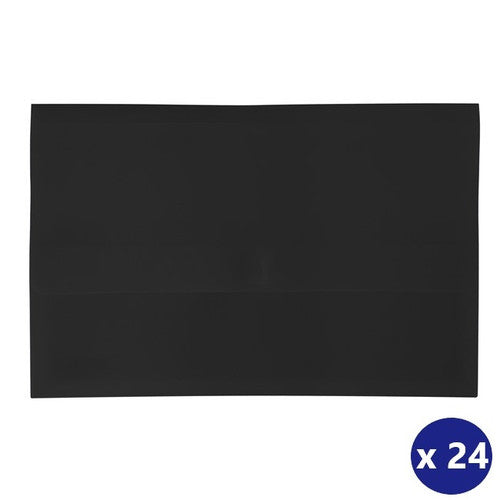 Bantex FC Hook and Loop Document Wallet PolyDoc Black Box of 24