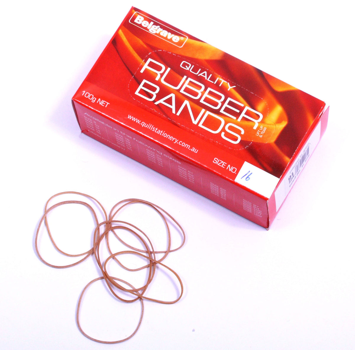 Belgrave Rubber Bands Size 16 100g Pack of 5