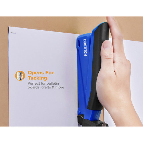 Bostitch InPower Antimicrobial Full Strip Stapler 20 Sheets Blue Black