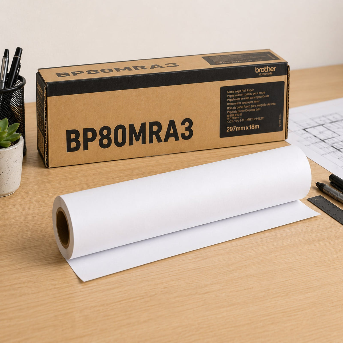 Brother BP80MRA3 A3 Matte Paper Roll