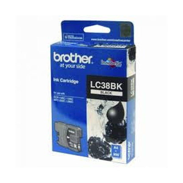 Brother LC38BK2PK Ink Cartridge Twin Pack Black 300 Pages Each