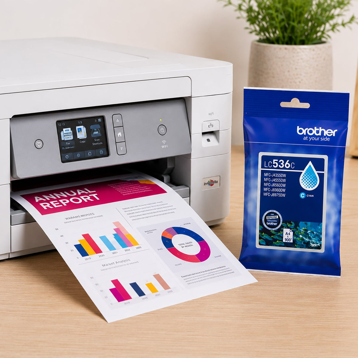 Brother LC-536C Ink Cartridge Cyan