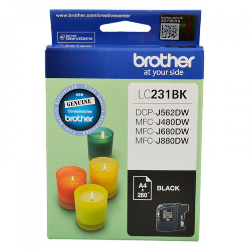 Brother LC231BKS Ink Cartridge 260 Pages Black