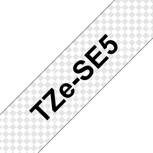 Brother TZe-SE5 Security Tape 24mm Black on White