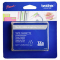 Brother TZe-MQL35 Satin Laminated Label Tape 12mm White on Light Grey