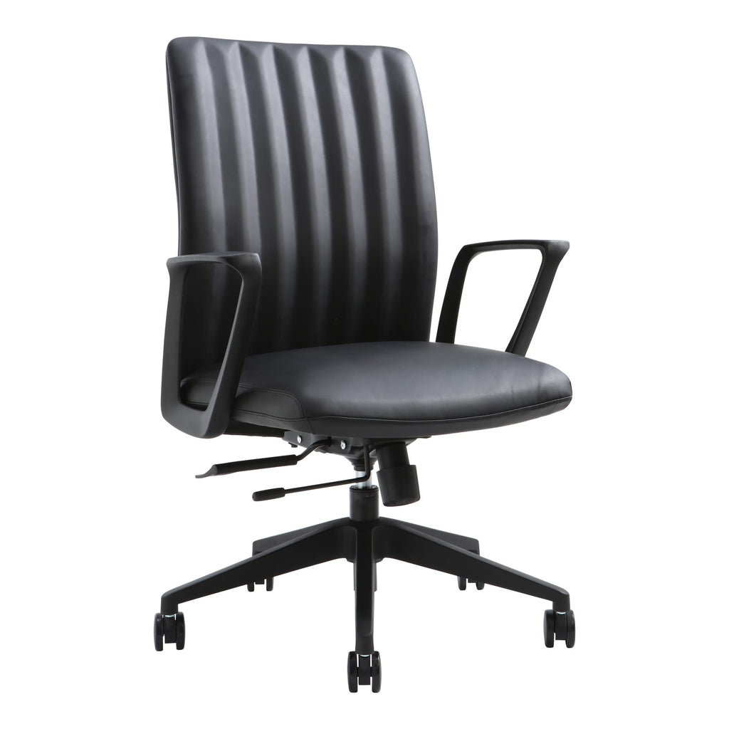Buro Artemis Chair Mid Back Black PU