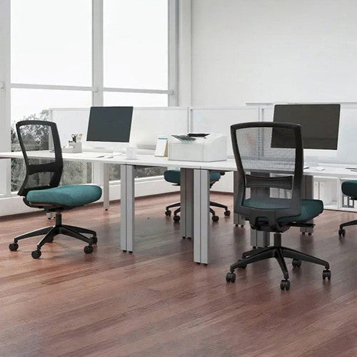 Buro Mentor Mesh Back Chair Black Nylon Base Without Arms Smoke
