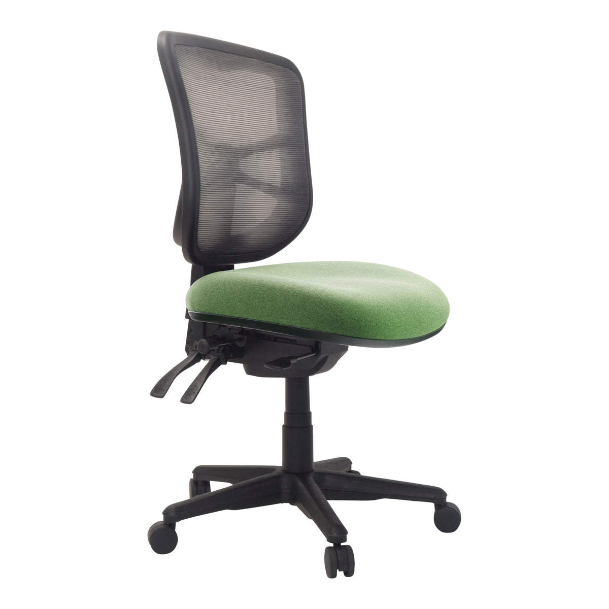 Buro Metro Chair with Seat Slide Nylon Base Without Arms Olive SafeTex