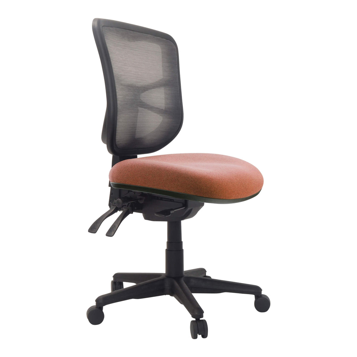 Buro Metro Chair with Seat Slide Nylon Base with Arms Charcoal SafeTex