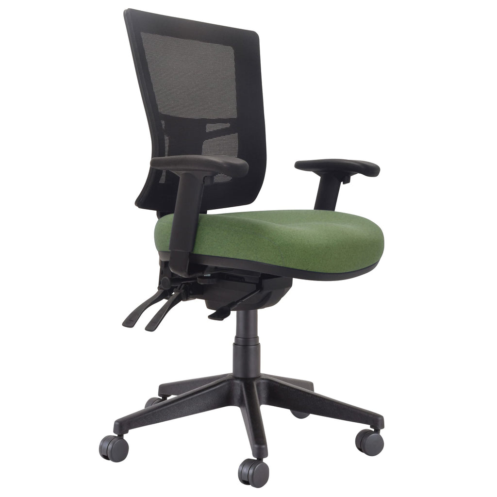 Buro Metro II 24/7 Chair Nylon Base with Arms Cobalt SafeTex
