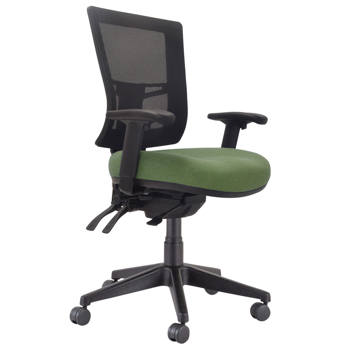 Buro Metro II 24/7 Chair Nylon Base with Arms Cobalt SafeTex