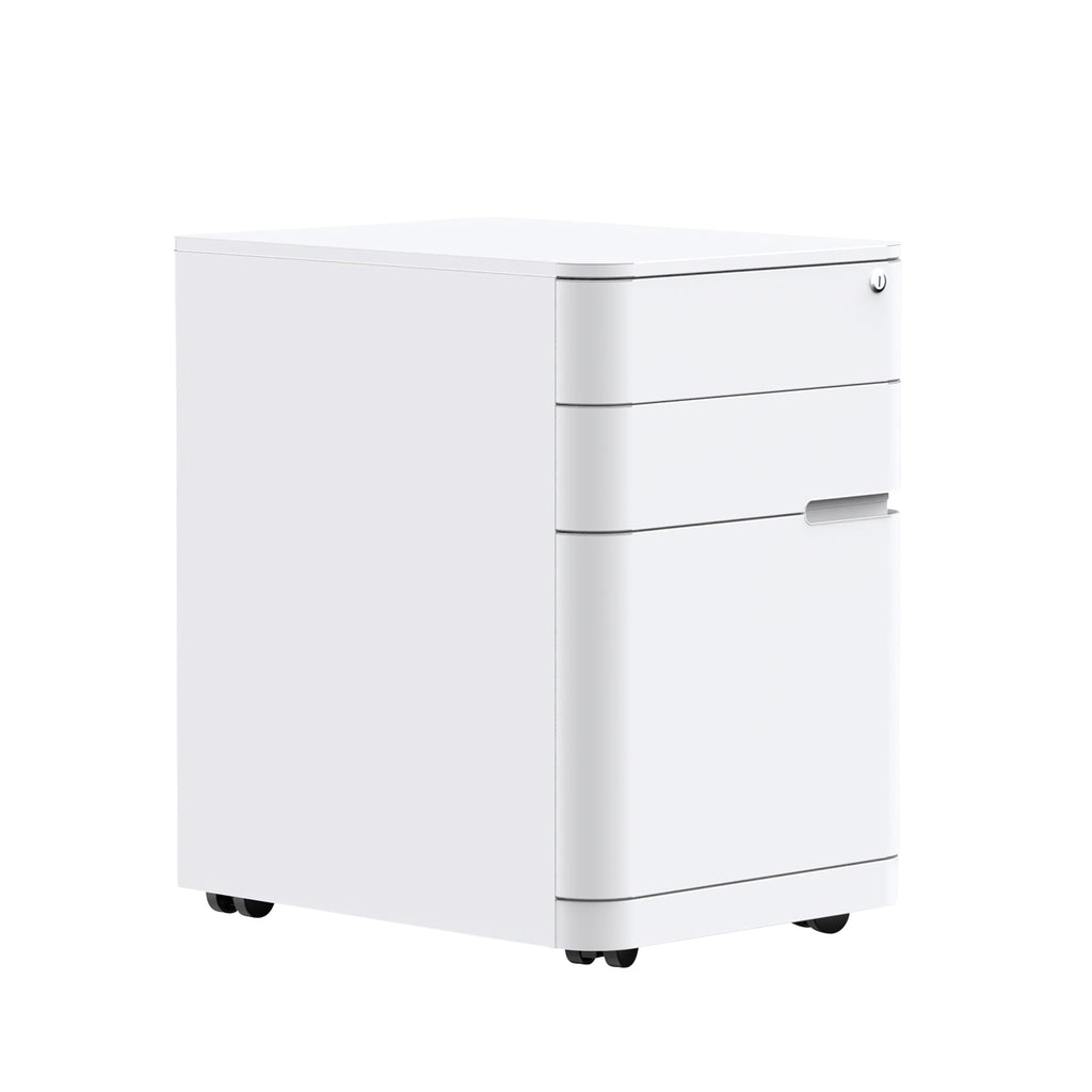 Buro MyWorkSpace Mobile Pedestal 2 Drawer 1 File White
