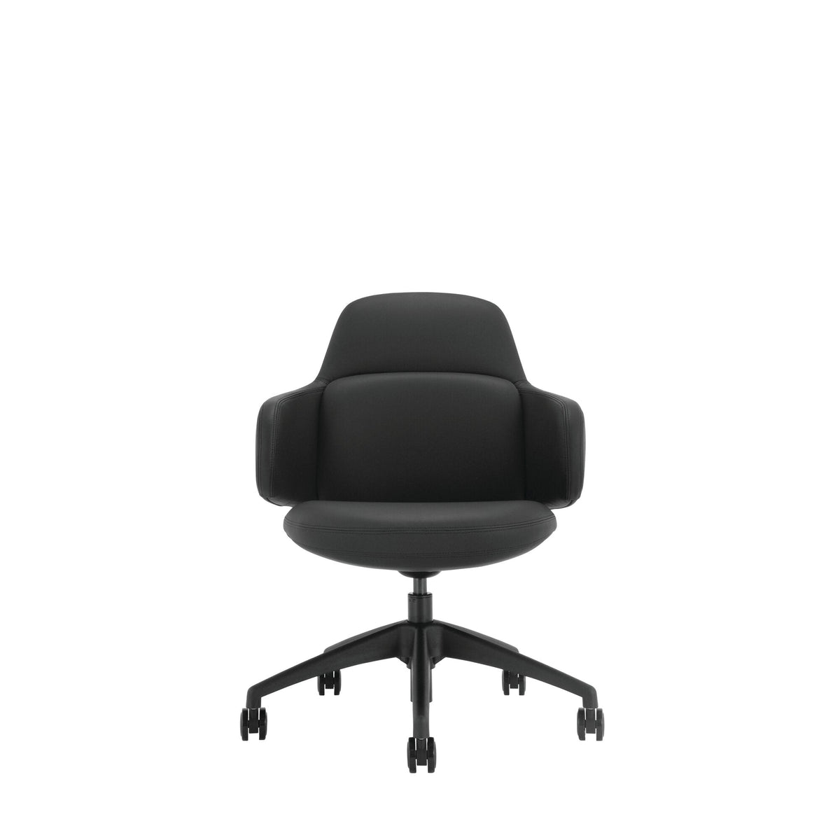 Buro Odyssey Chair with Wraparound Arms Black PU