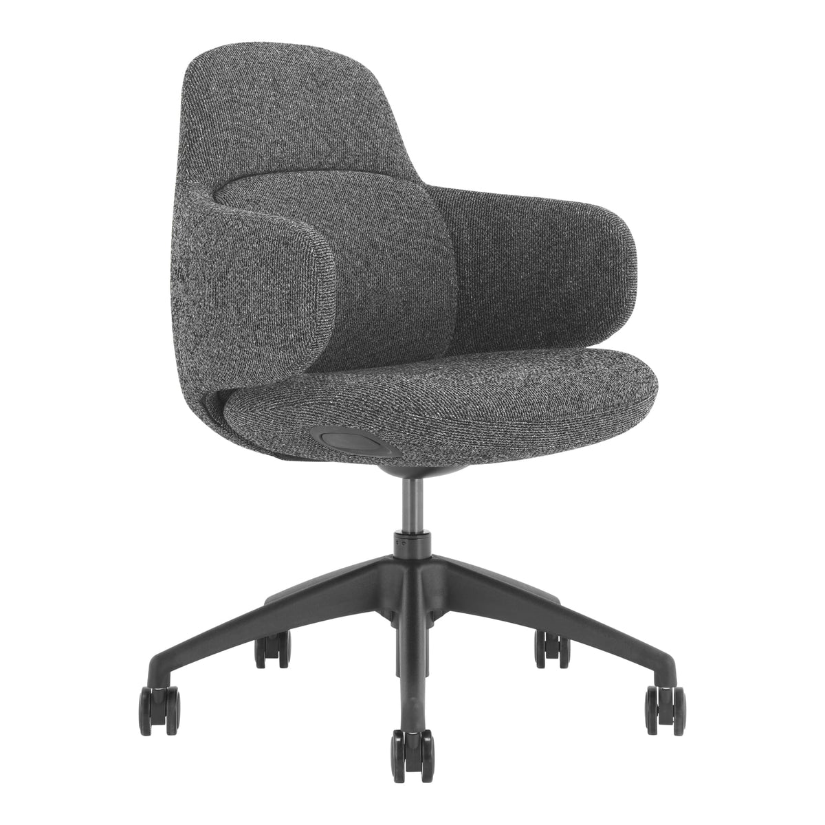 Buro Odyssey Chair with Wraparound Arms Dark Grey