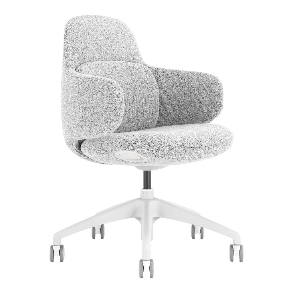 Buro Odyssey Chair with Wraparound Arms Light Grey