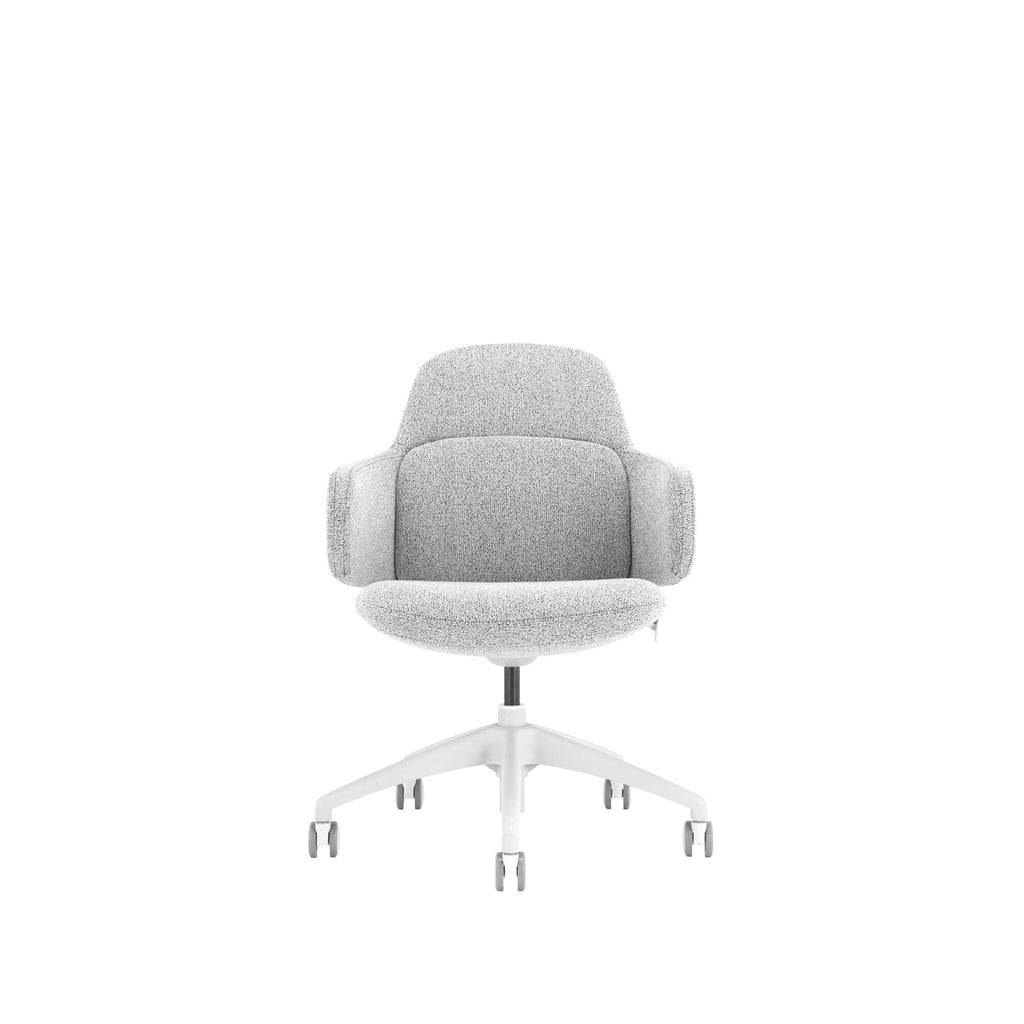 Buro Odyssey Chair with Wraparound Arms Light Grey