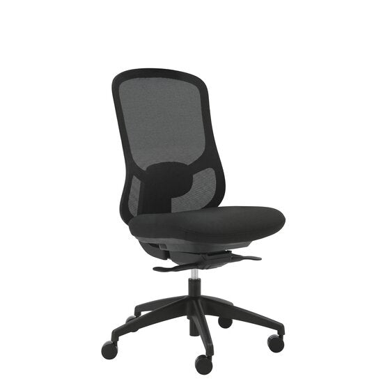 Buro Quantum Chair Mesh Back Without Arms Black