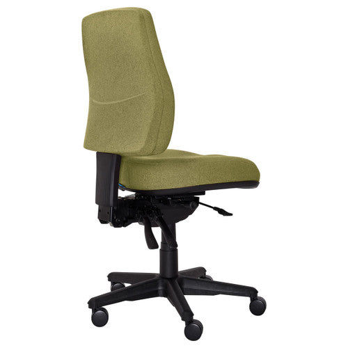 Buro Roma 3 Lever High Back Chair with Seat Slide No Arms Safetex Olive
